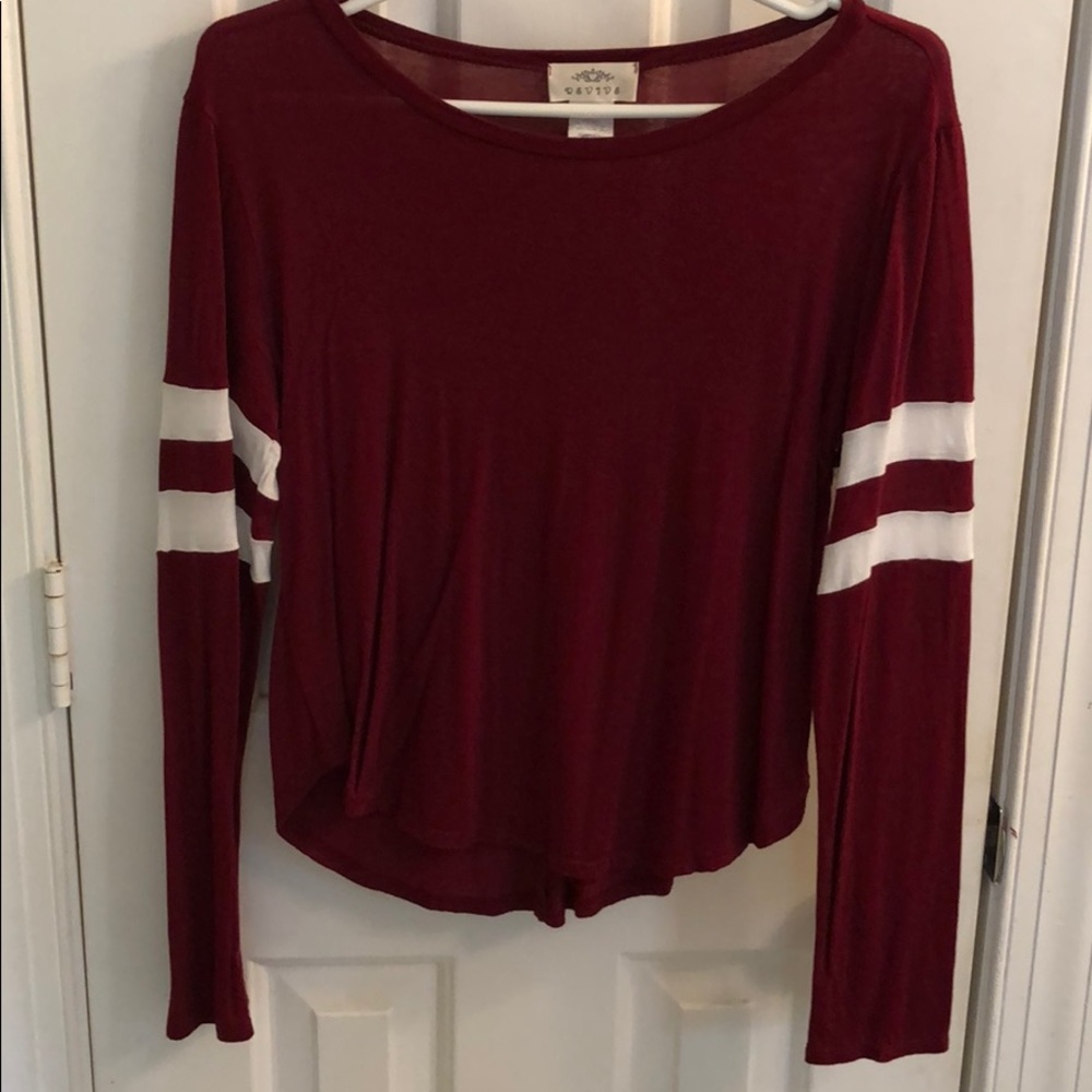 T-shirt with arm stripes